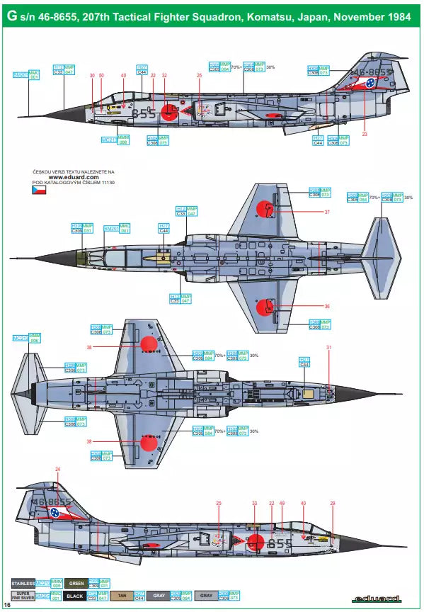 Eduard 11130 Eikó F-104J - Limited Edition, 1:48