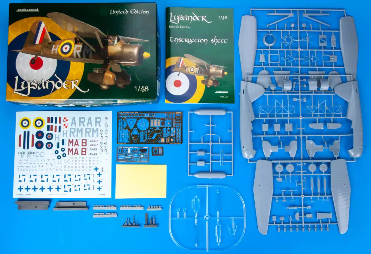 Inhalt: Eduard 11138 Lysander - Limited Edition, 1:48