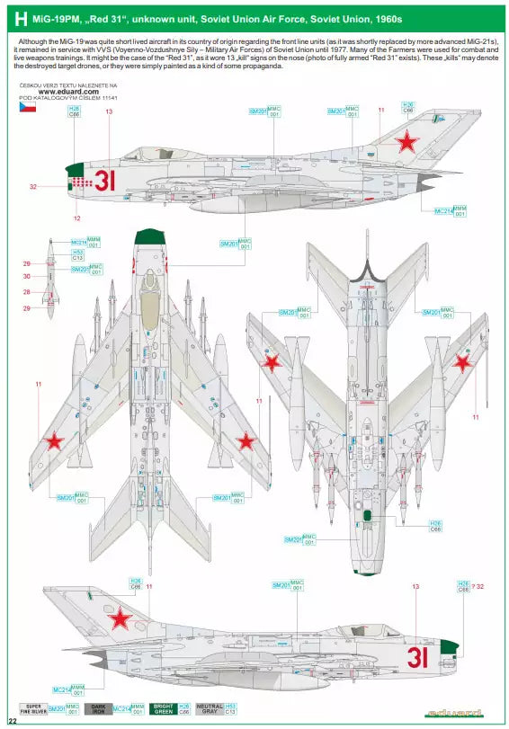 Eduard 11141 MiG-19 - Limited Edition, 1:48