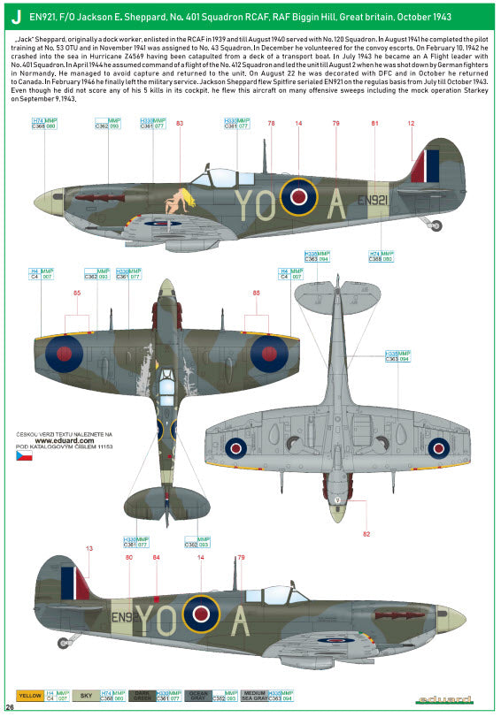 Eduard 11153 SPITFIRE STORY The Sweeps - Dual Combo - Limited Edition, 1:48