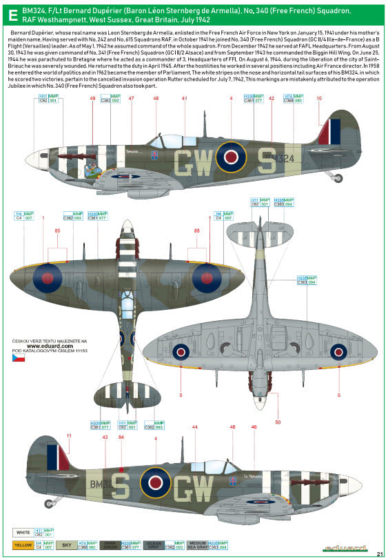 Eduard 11153 SPITFIRE STORY The Sweeps - Dual Combo - Limited Edition, 1:48