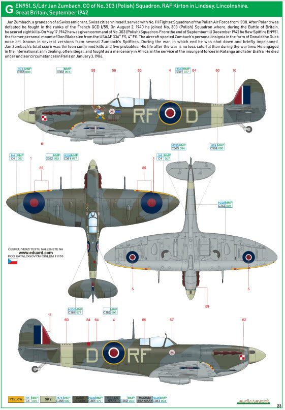 Eduard 11153 SPITFIRE STORY The Sweeps - Dual Combo - Limited Edition, 1:48