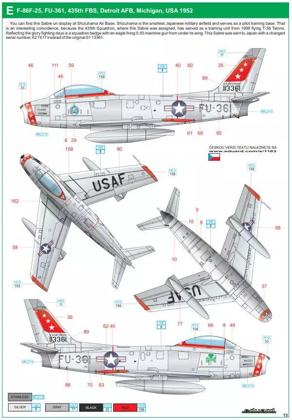 Eduard 1163 Ultimate Sabre - Limited Edition, 1:48