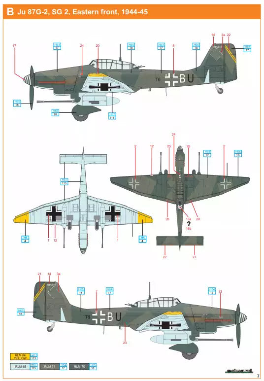 Eduard 4430 Ju 87G -Dual Combo- Super 44, 1:144