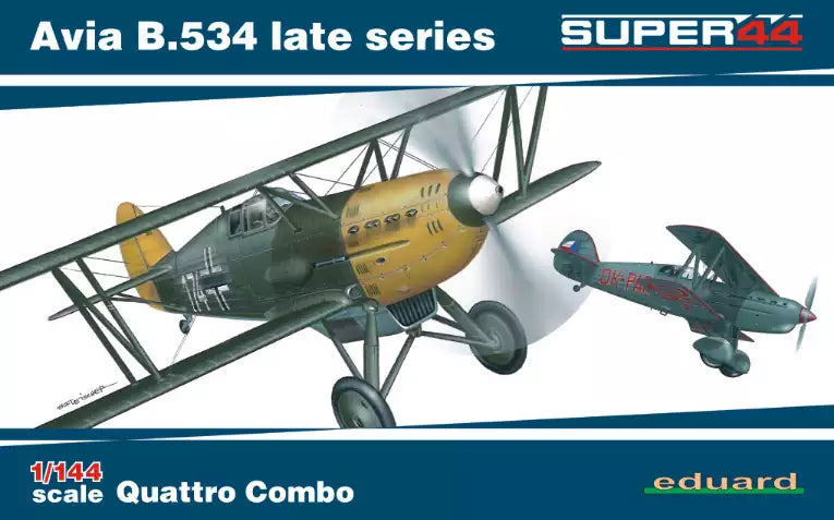 Eduard 4452 Avia B.534 late series -Quattro Combo- Super 44, 1:144