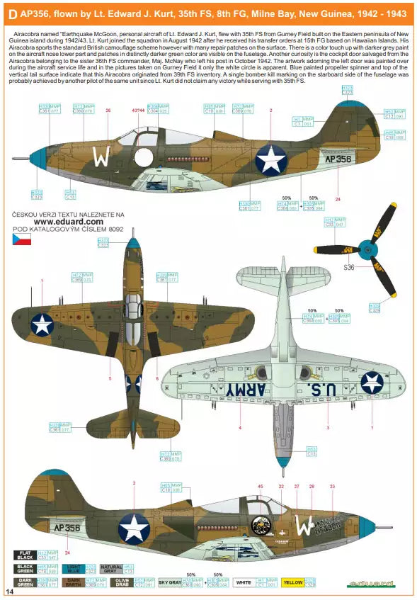 Eduard 8092 P-400, ProfiPACK edition, 1:48
