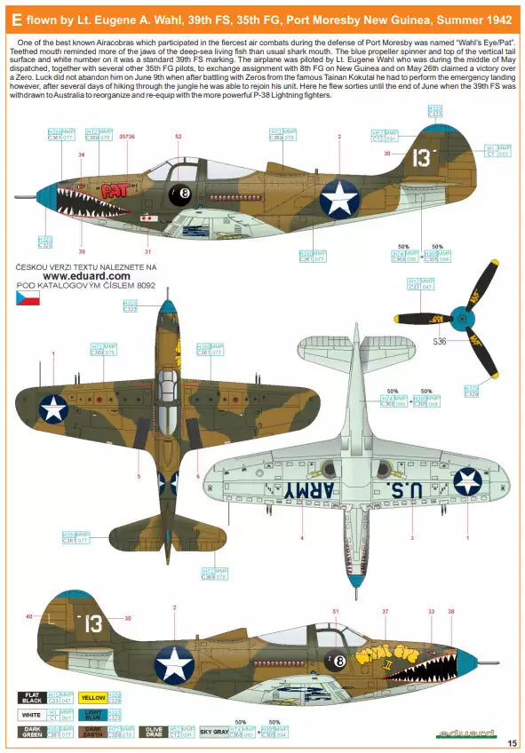 Eduard 8092 P-400, ProfiPACK edition, 1:48