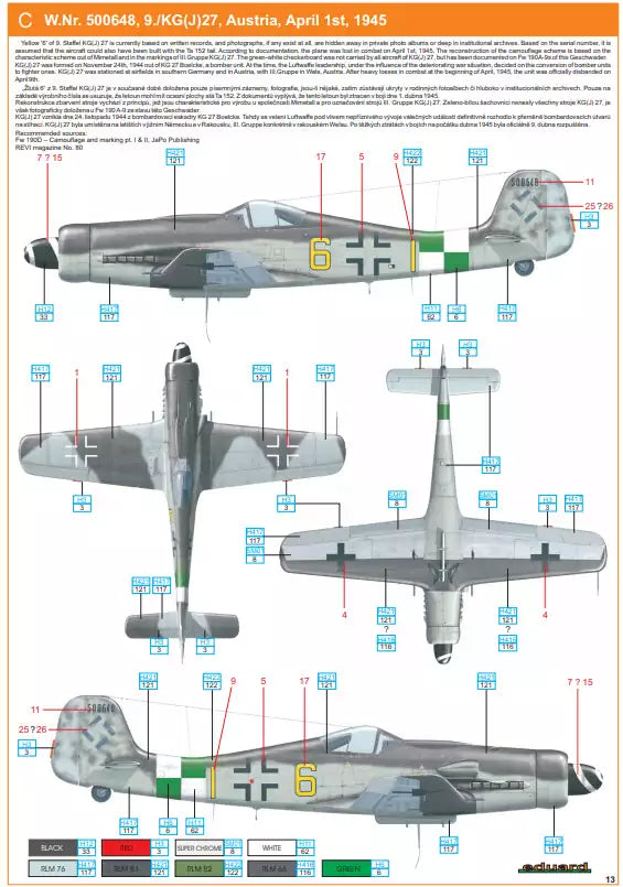 Eduard 8189, Focke-Wulf Fw 190D-9 LATE, ProfiPACK edition, 1:48