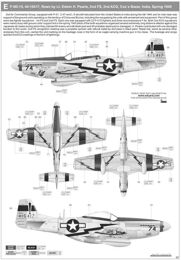 Eduard 82103 F-6D/K ProfiPACK, 1:48