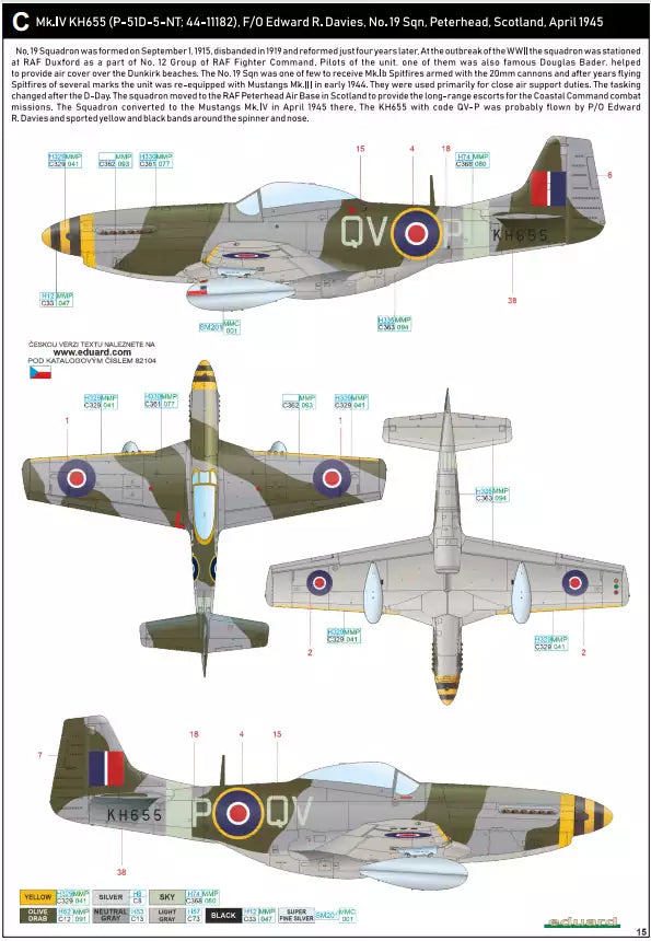 Eduard 82104 Mustang Mk.IV - ProfiPACK edition, 1:48