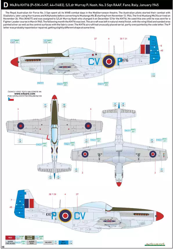Eduard 82104 Mustang Mk.IV - ProfiPACK edition, 1:48