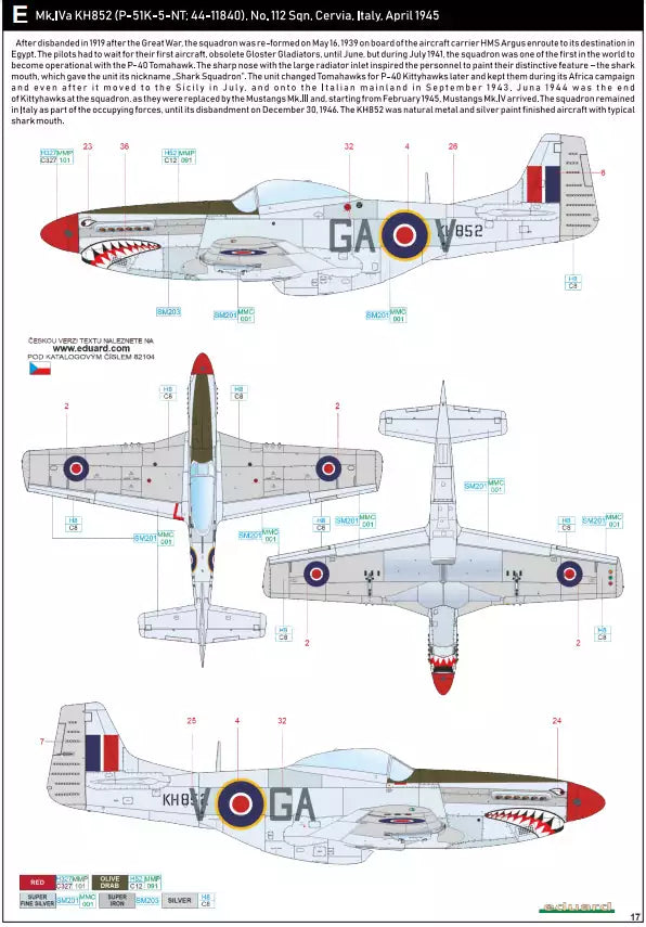 Eduard 82104 Mustang Mk.IV - ProfiPACK edition, 1:48