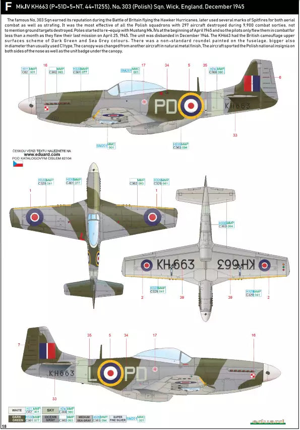 Eduard 82104 Mustang Mk.IV - ProfiPACK edition, 1:48