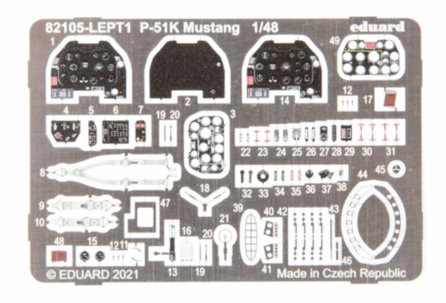 Eduard 82105 P-51K Mustang - ProfiPACK edition, 1:48