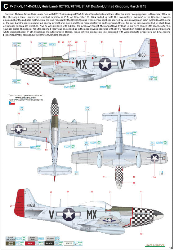 Eduard 82105 P-51K Mustang - ProfiPACK edition, 1:48