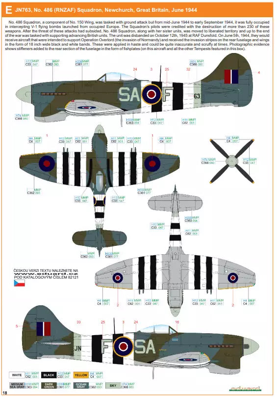 Eduard 82121 Tempest Mk.V series 1 ProfiPACK edition, 1:48