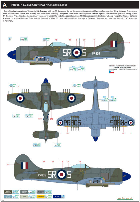 Eduard 82125 Tempest Mk. II late version - ProfiPACK, 1:48