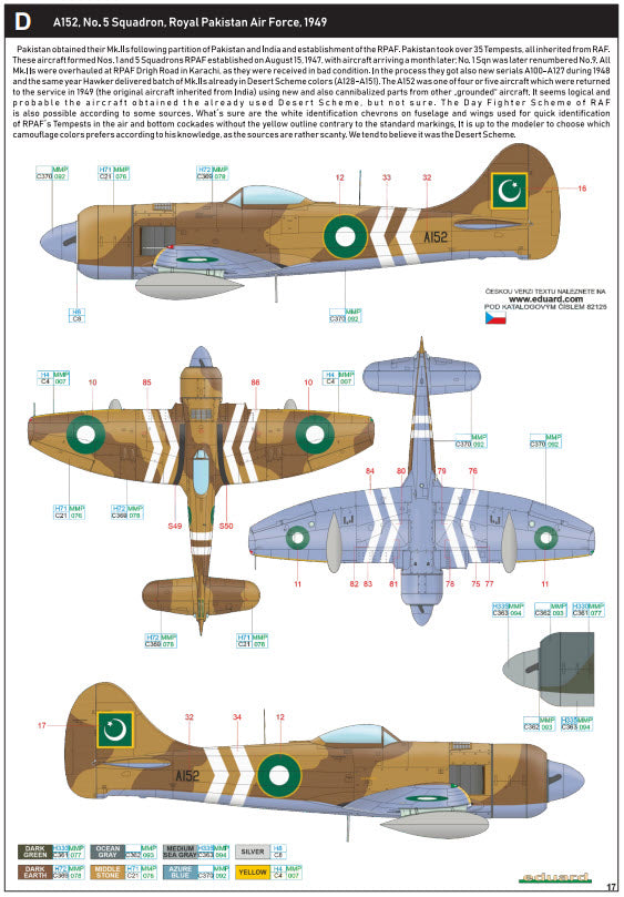 Eduard 82125 Tempest Mk. II late version - ProfiPACK, 1:48