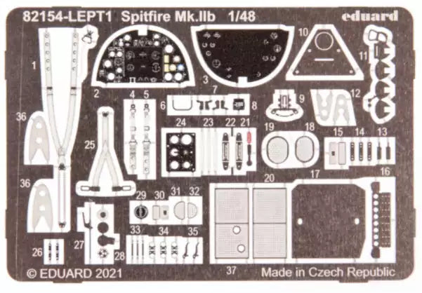 Eduard 82154 Spitfire Mk.IIb, ProfiPACK edition, 1:48