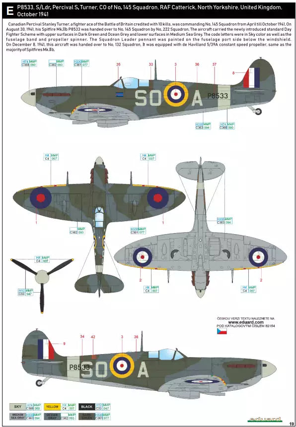 Eduard 82154 Spitfire Mk.IIb, ProfiPACK edition, 1:48