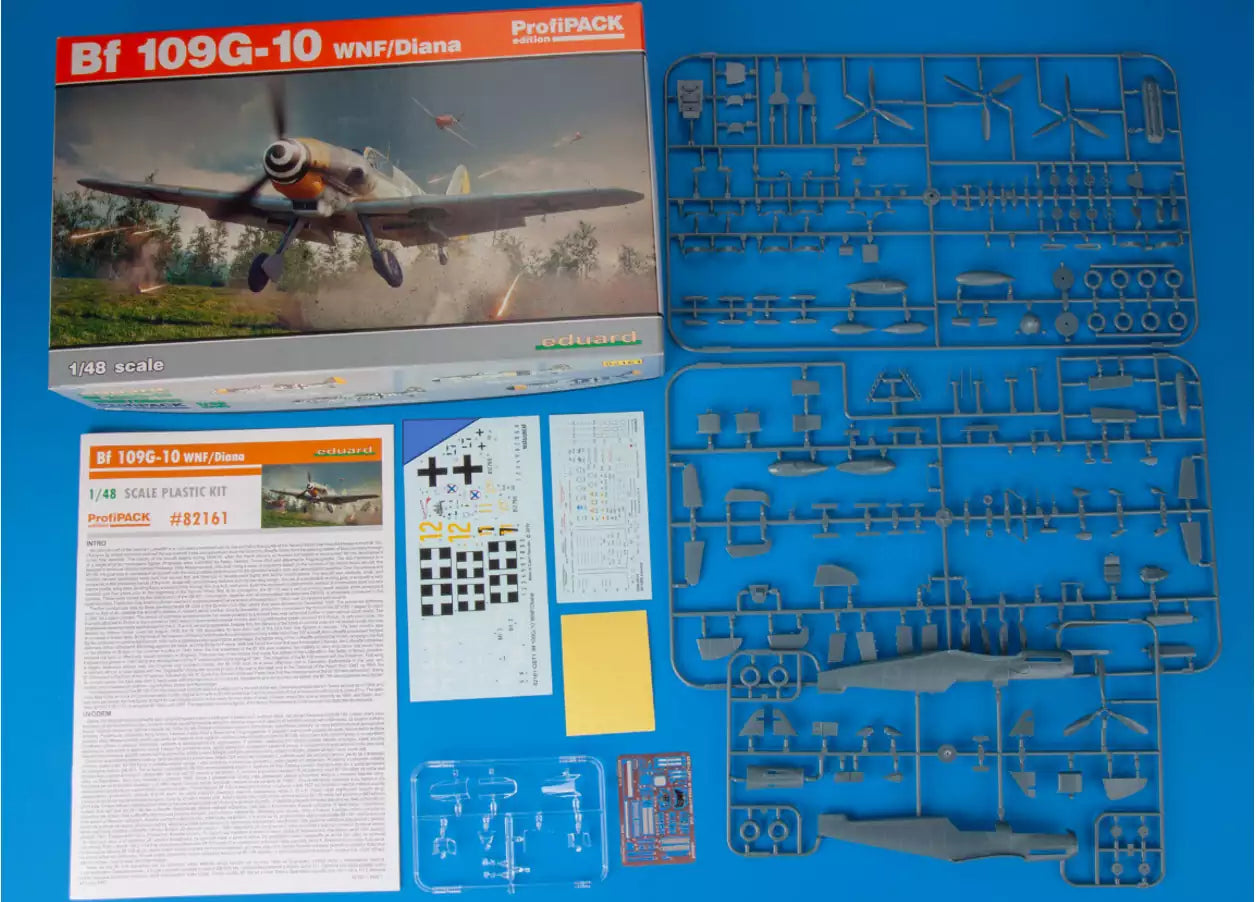 Inhalt: Eduard 82161 Messerschmitt Bf 109G-10 WNF/Diana, ProfiPACK edition, 1:48