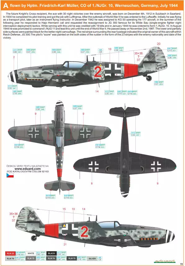 Eduard 82163 Messerschmitt Bf 109G-6/ AS, ProfiPACK edition, 1:48