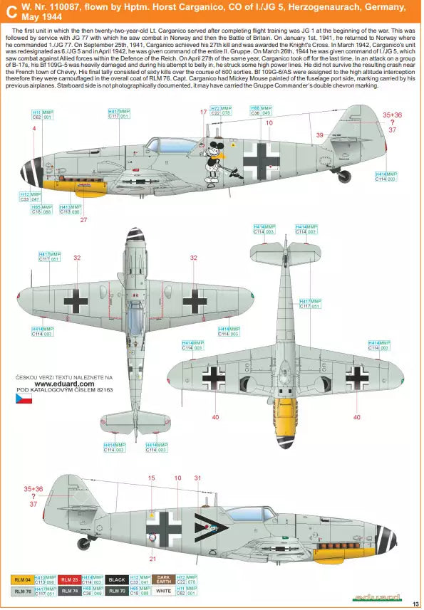 Eduard 82163 Messerschmitt Bf 109G-6/ AS, ProfiPACK edition, 1:48