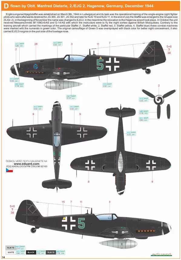 Eduard 82163 Messerschmitt Bf 109G-6/ AS, ProfiPACK edition, 1:48