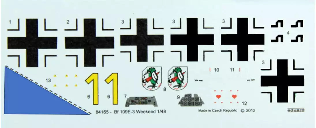 Eduard 84165 Messerschmitt Bf 109E-3, Weekend edition, 1:48
