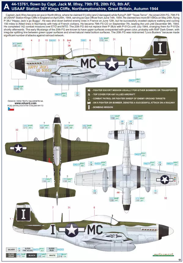 Eduard 84172 P-51D-5 Mustang, Weekend edition, 1:48