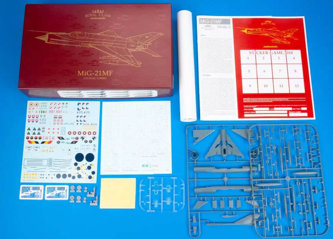Inhalt: Eduard R0017 MiG-21MF - Dual Combo - Royal Class edition, 1:72