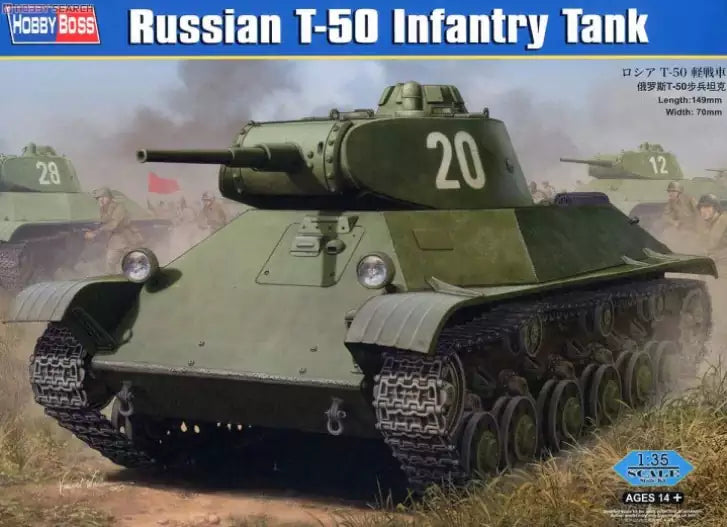 Hobby Boss 83827 Russian T-50 Infantry Tank, 1:35