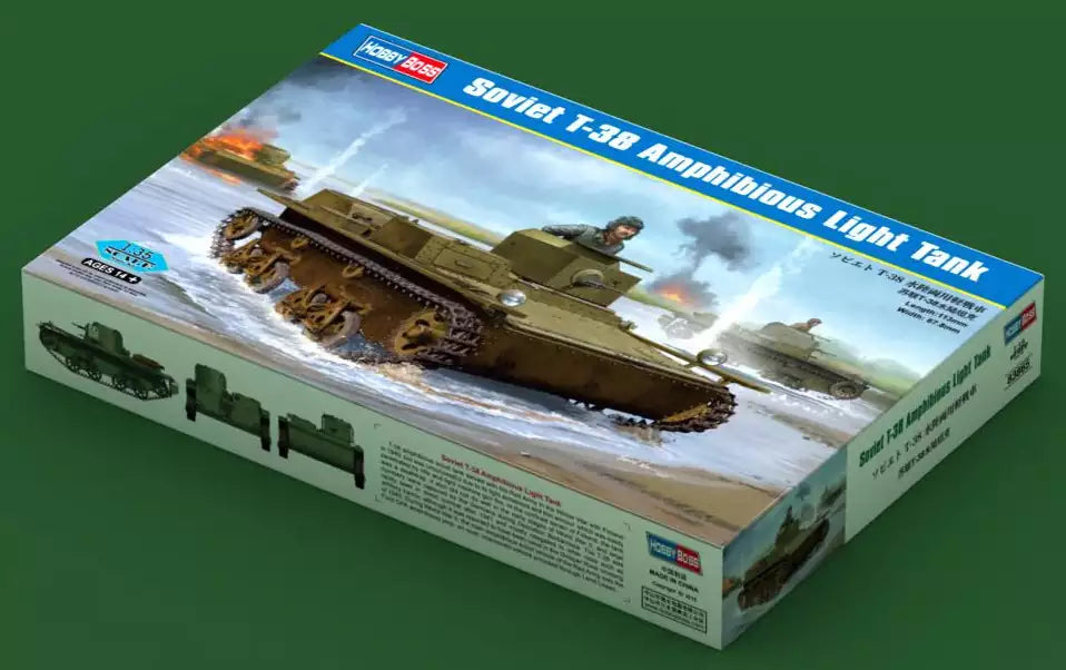 Inhalt: Hobby Boss 83865 Soviet T-38 Amphibious Light Tank, 1:35