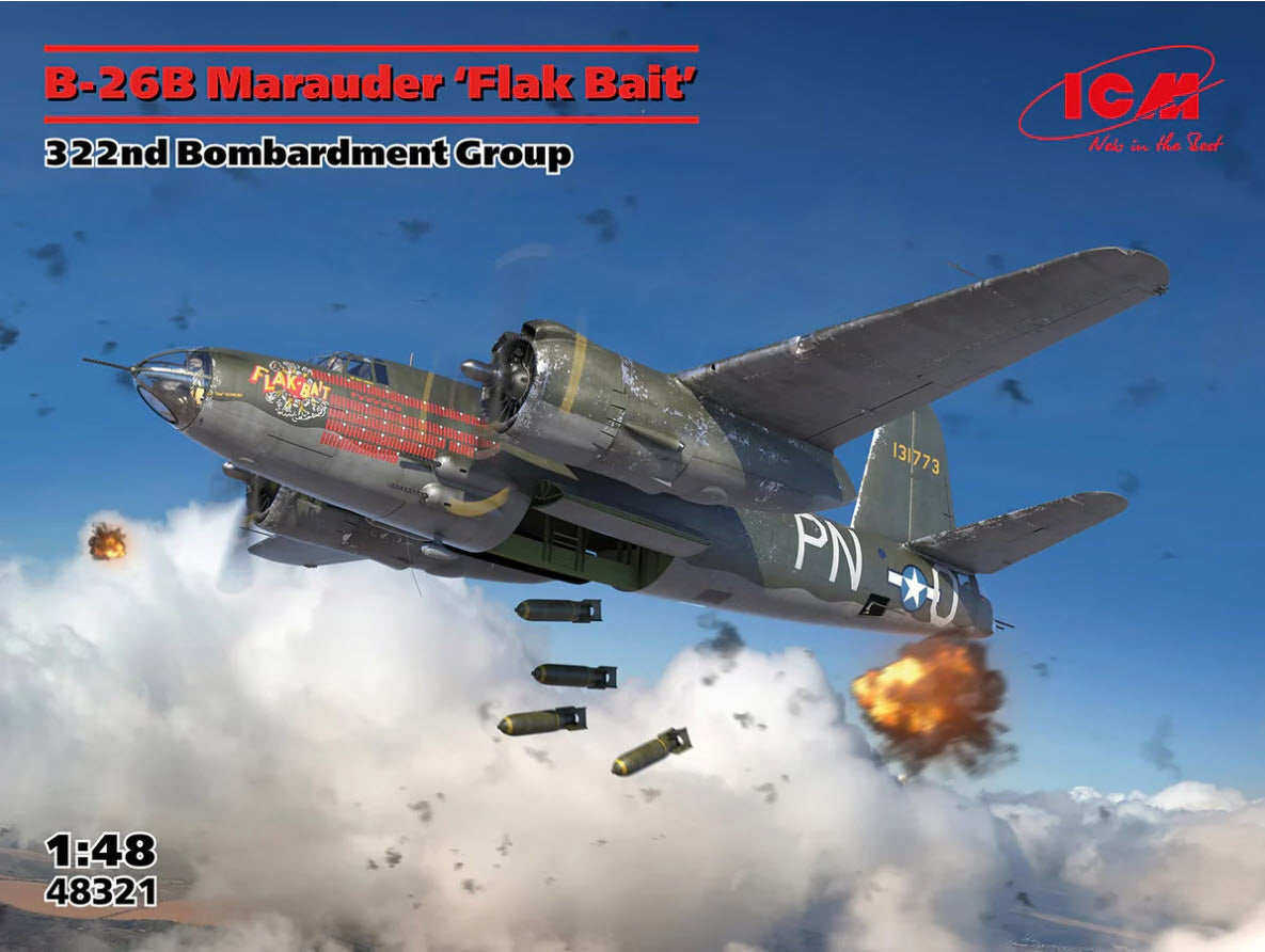 ICM 48321 Martin B-26B Marauder 'Flak Bait', 1:48