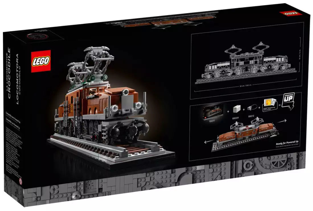 Box Rückansicht: LEGO Creator 10277 Lokomotive "Krokodil"