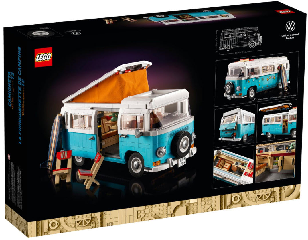 Box Rückansicht: LEGO Creator 10279 Volkswagen T2 Campingbus