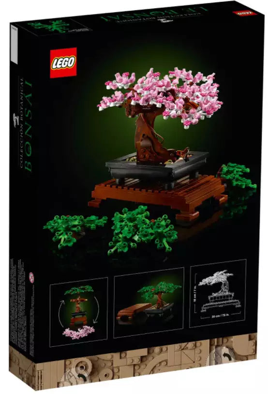 Box Rückansicht: LEGO Creator 10281 Bonsai Baum