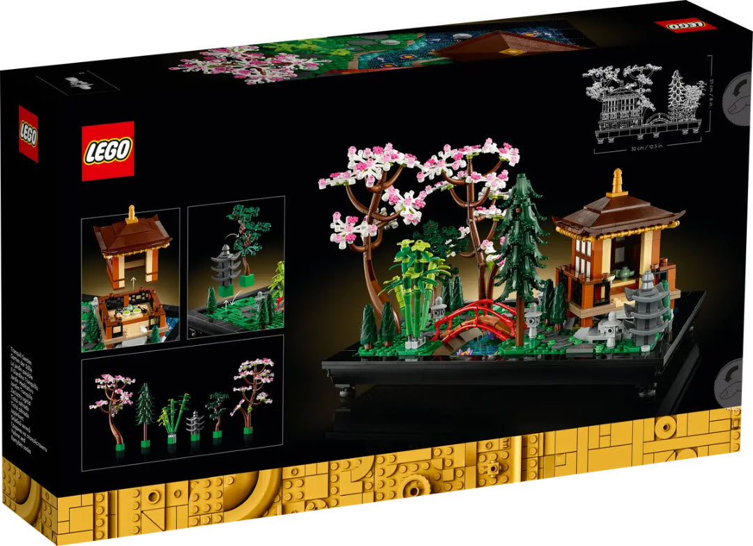 Box Rückseite: LEGO Icons 10315 Garten der Stille