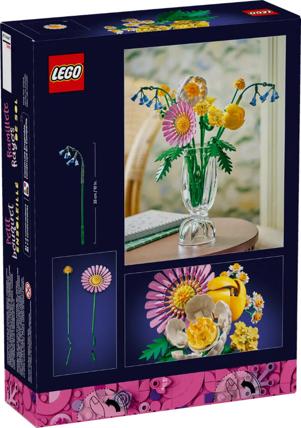 Box Rückseite: LEGO Botanicals 10347 Kleiner Sommerstrauß