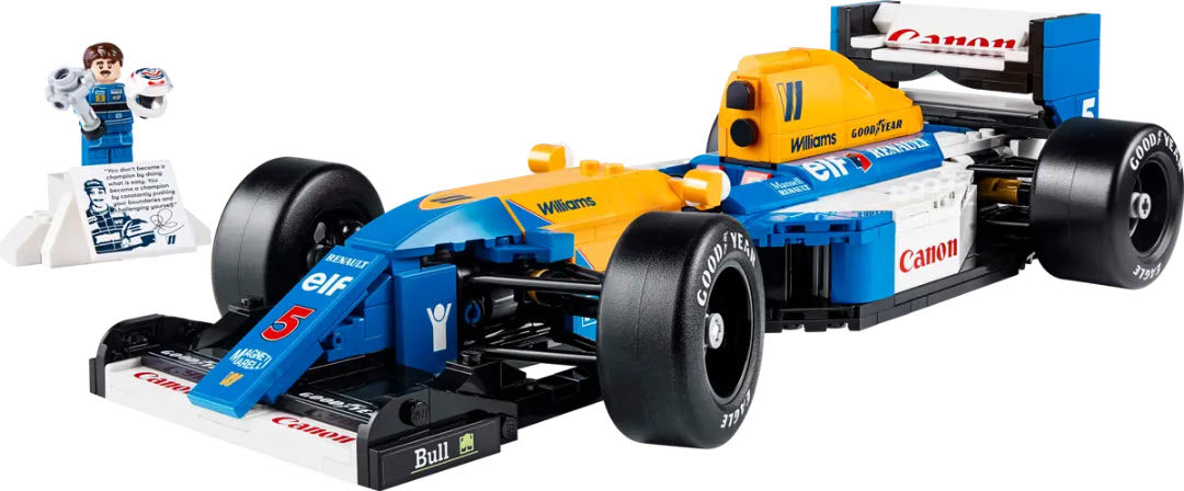 Inhalt: LEGO Icons 10353 Williams Racing FW14B mit Nigel Mansell