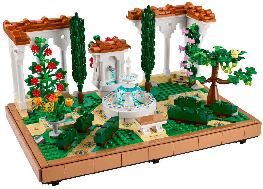 Inhalt: LEGO Icons 10359 Springbrunnengarten