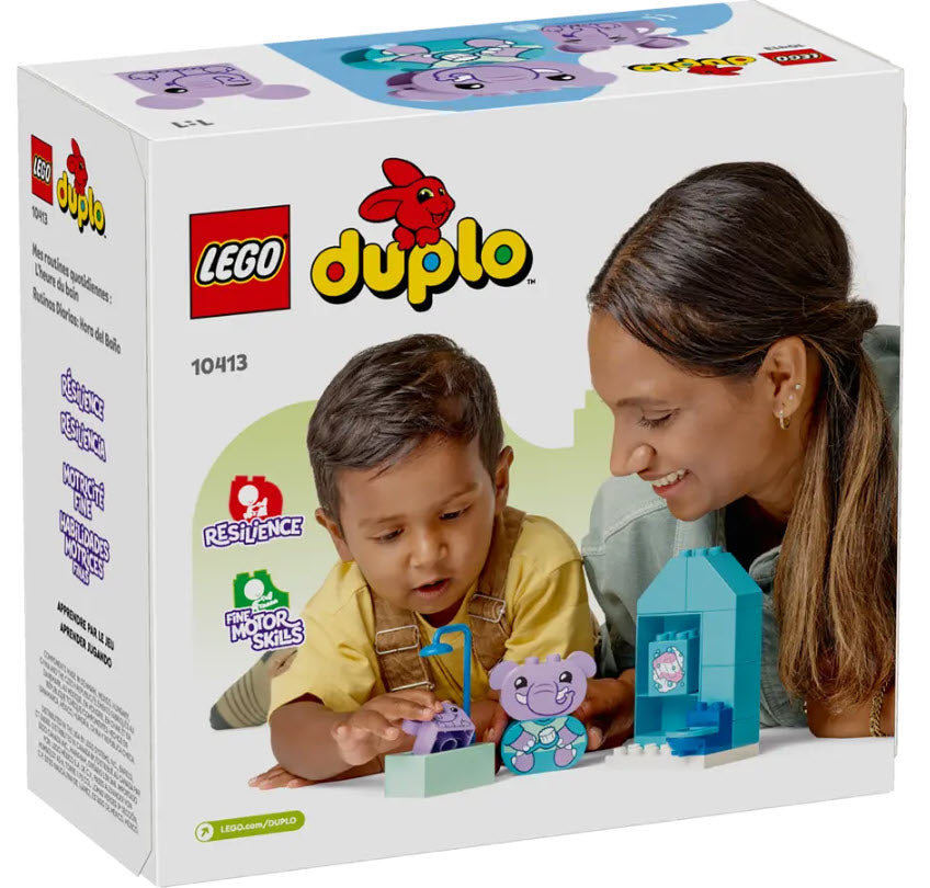 Box Rückseite: LEGO DUPLO 10413 Alltragsroutinen: Baden