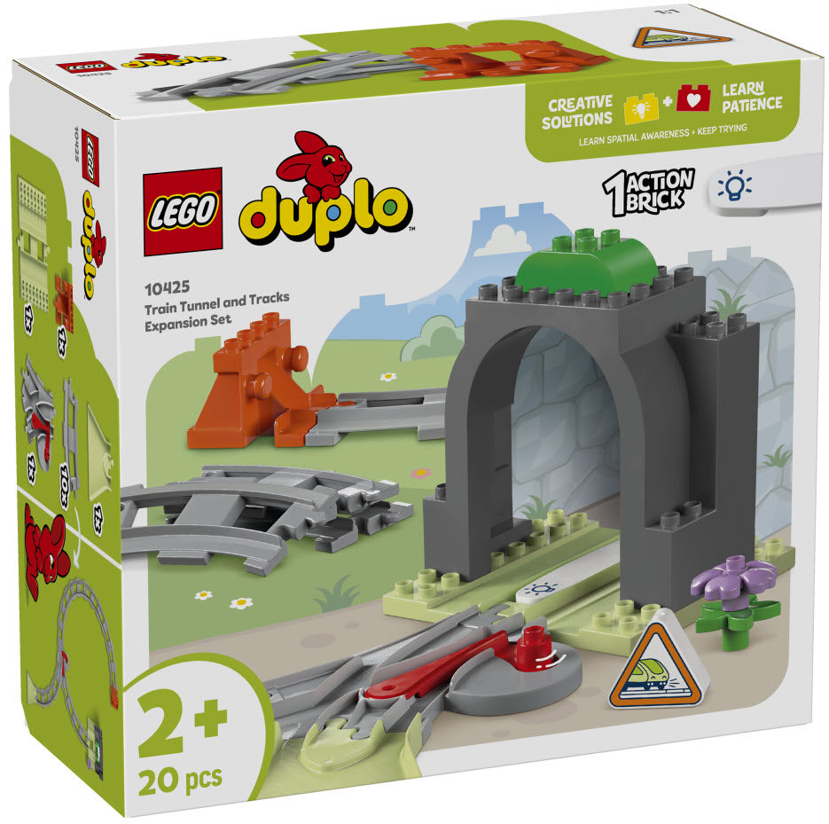 LEGO DUPLO 10425 Eisenbahntunnel und Schienen – Erweiterungsset