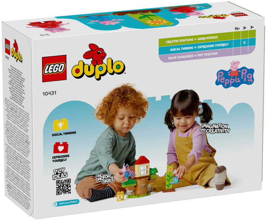 Box Rückseite: LEGO DUPLO 10431 Peppas Garten mit Baumhaus