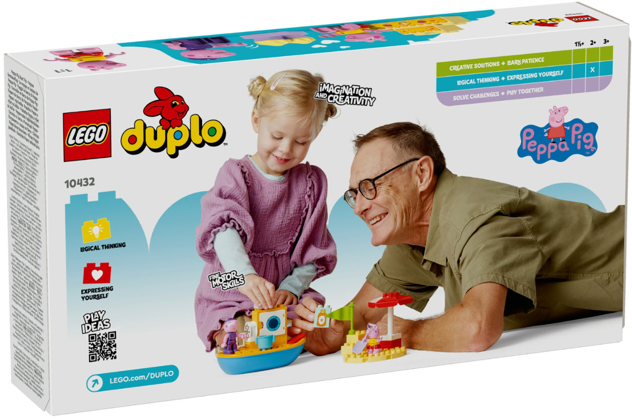 Box Rückseite: LEGO DUPLO 10432 Peppas Bootsausflug