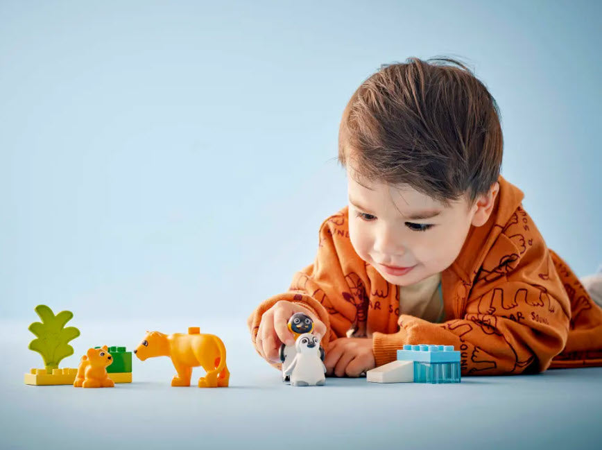 Detail 1: LEGO DUPLO 10442 Wildtier-Familien: Pinguine und Löwen