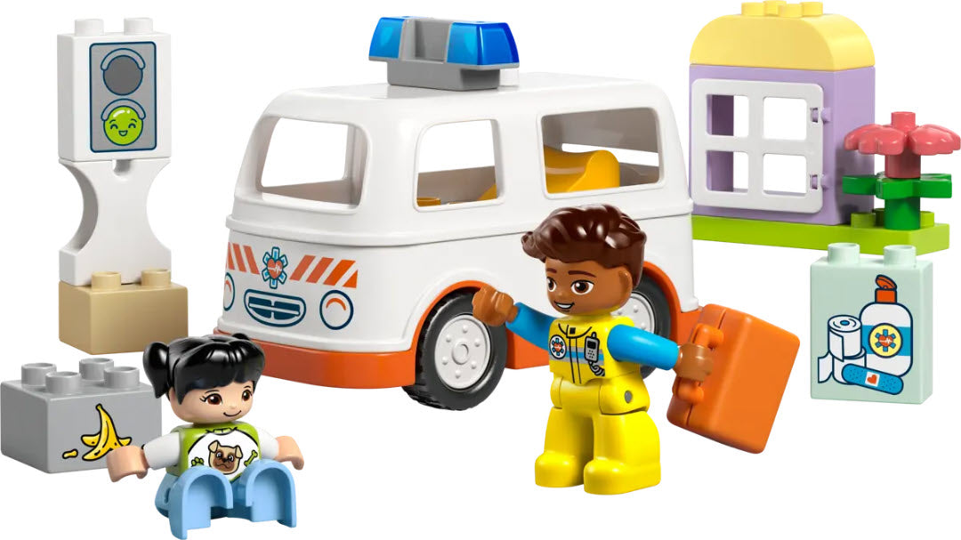 Inhalt: LEGO DUPLO 10447 Rettungswagen mit Fahrer