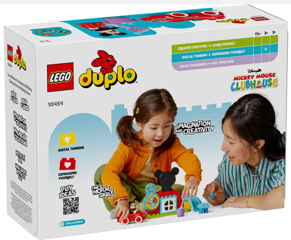 Box Rückseite: LEGO DUPLO 10454 Mickys Clubhaus und Auto