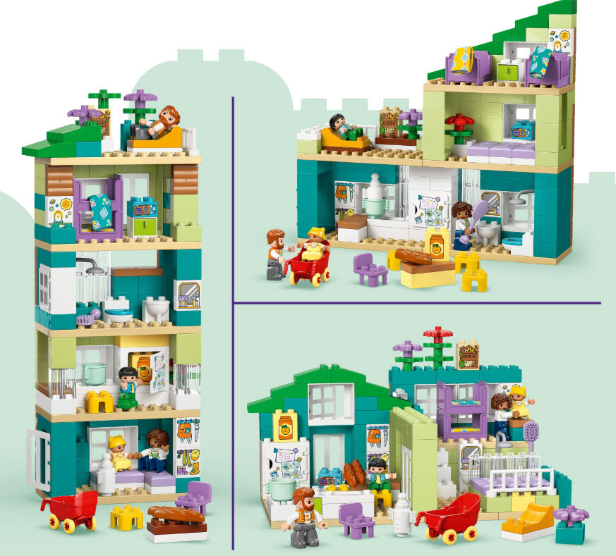 Detail 2: LEGO DUPLO 10470 Modernes Familienhaus mit Figuren – 3-in-1-Set
