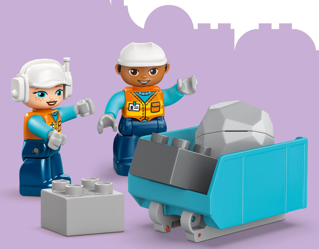 Figuren: LEGO DUPLO 10475 Baufahrzeuge – 3-in-1-Set